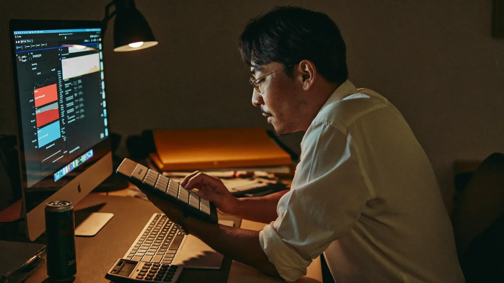 Accountant at a Mac finding controls in tax-season software with on-screen guidance
