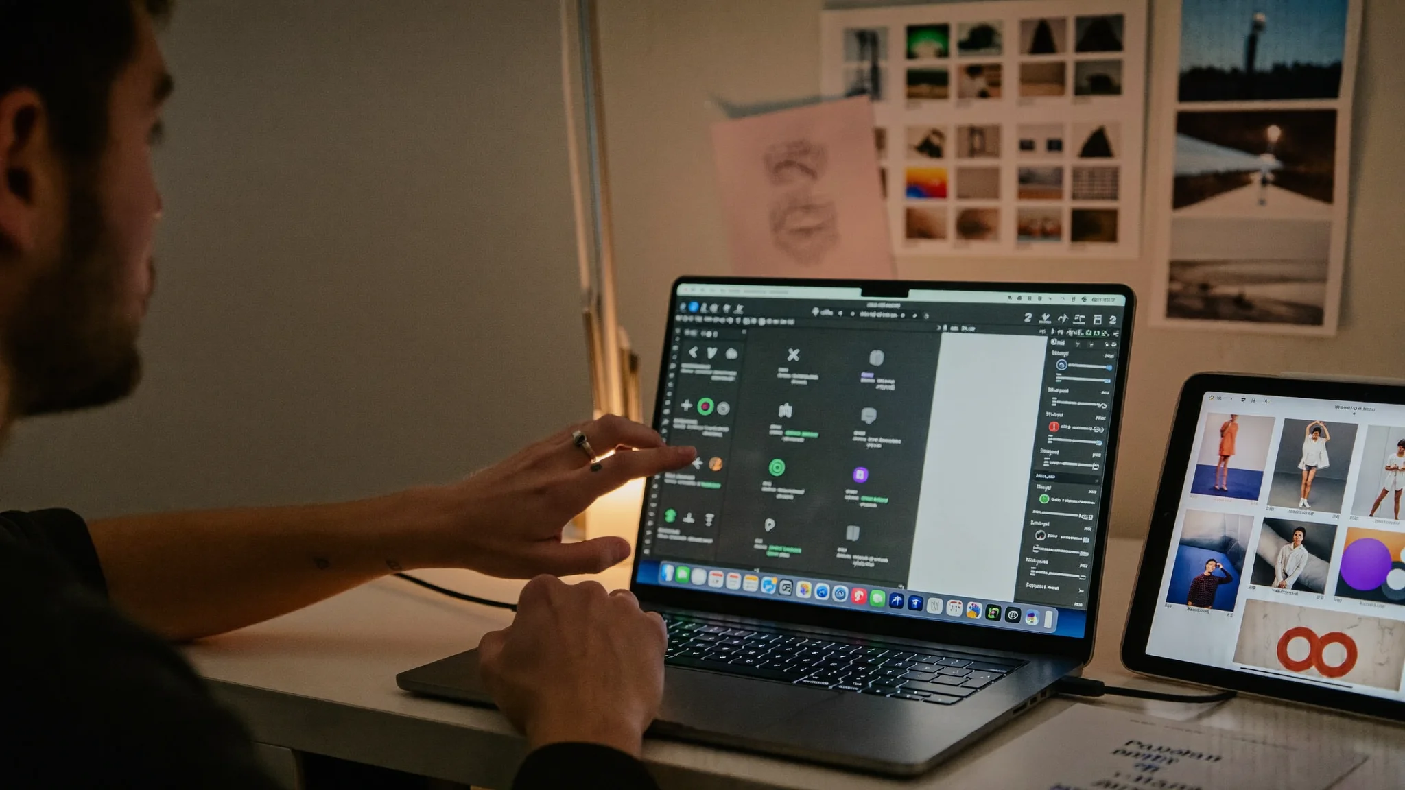 Employee following an interactive walkthrough with Focus Lift guidance on their Mac screen
